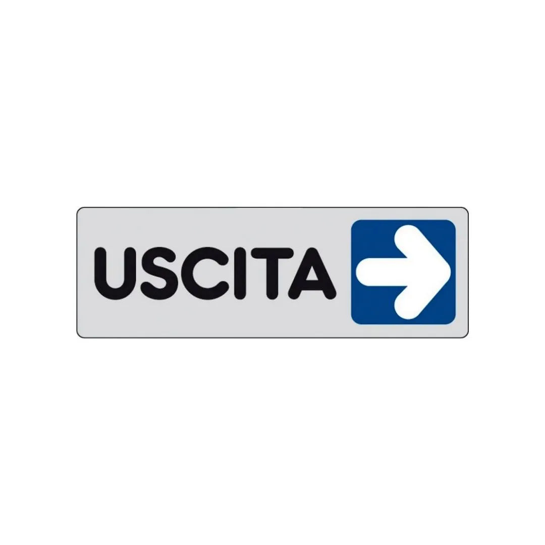 Etichetta Segnaletica Uscita A Destra
