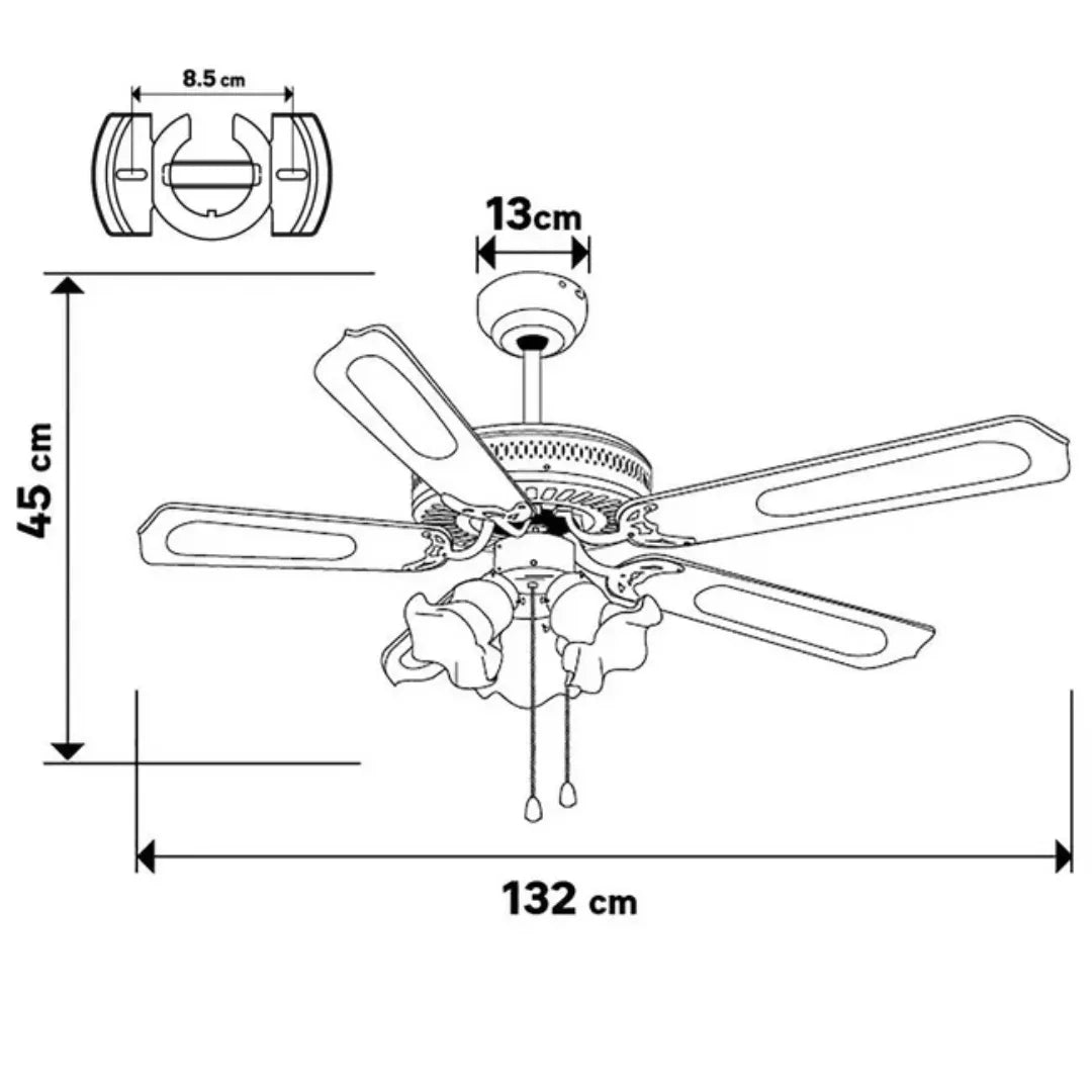 Ventilatore Soffitto con Telecomando