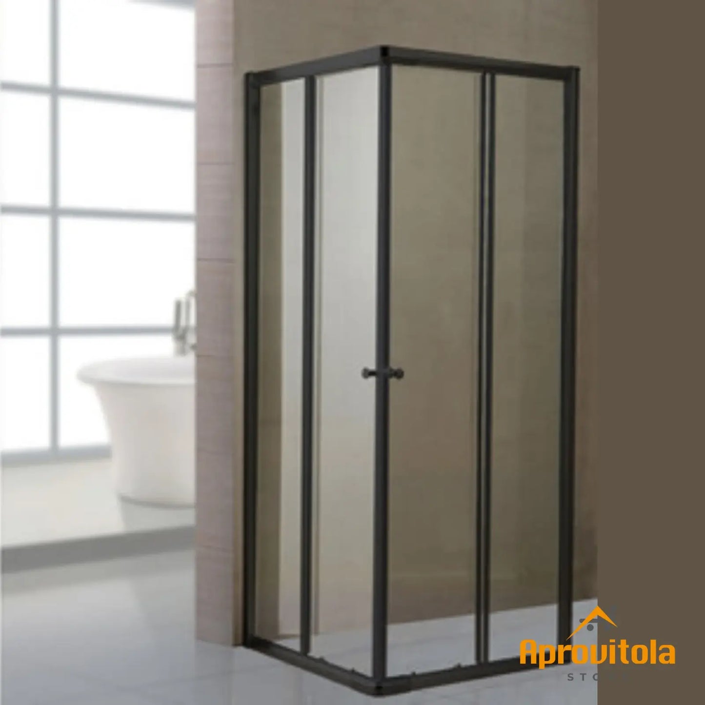box doccia nero tra lusso