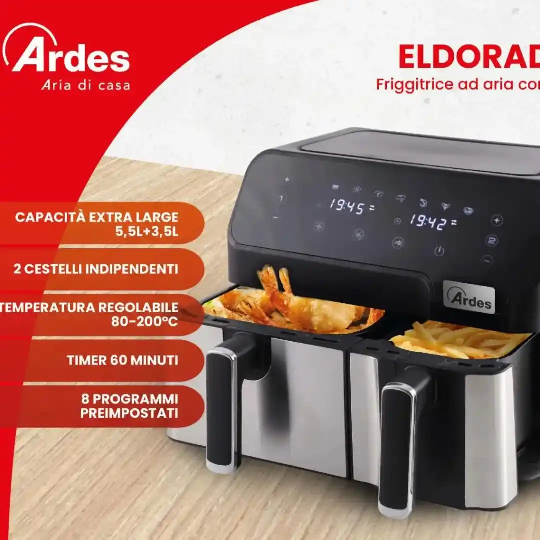 Friggitrice ad Aria 2 cestelli