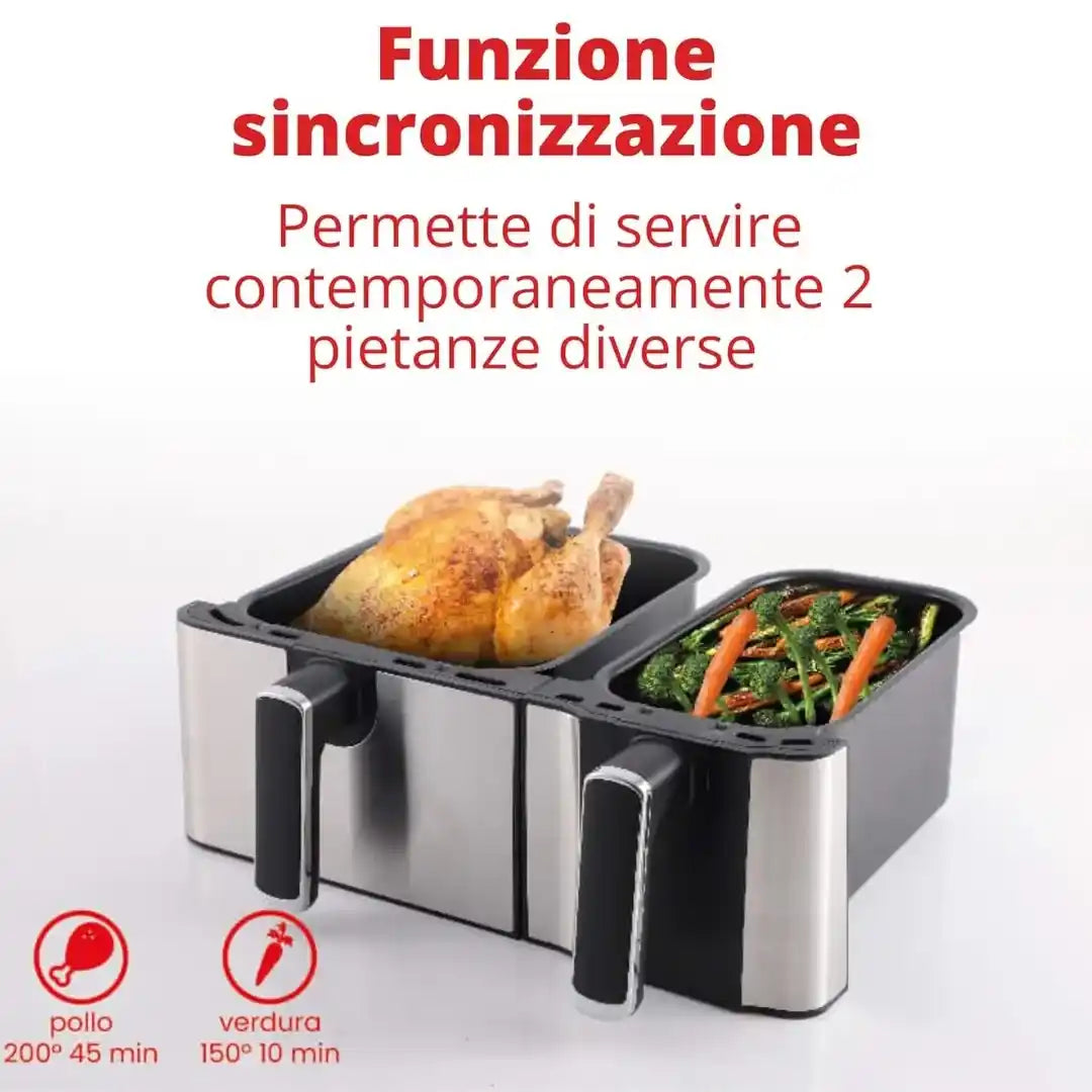Friggitrice ad Aria 2 cestelli