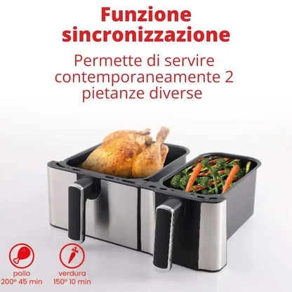 Friggitrice ad Aria 2 cestelli
