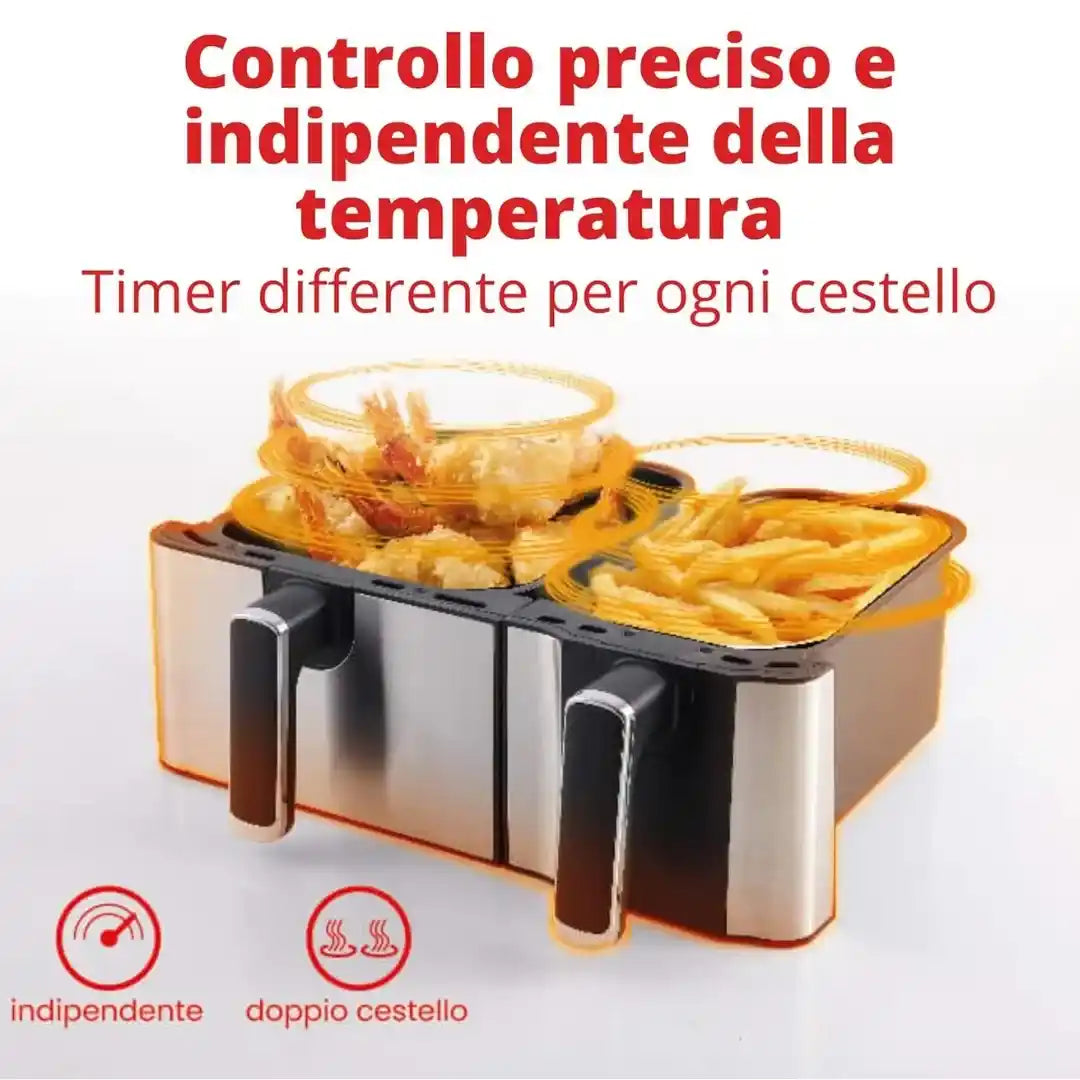 Friggitrice ad Aria 2 cestelli