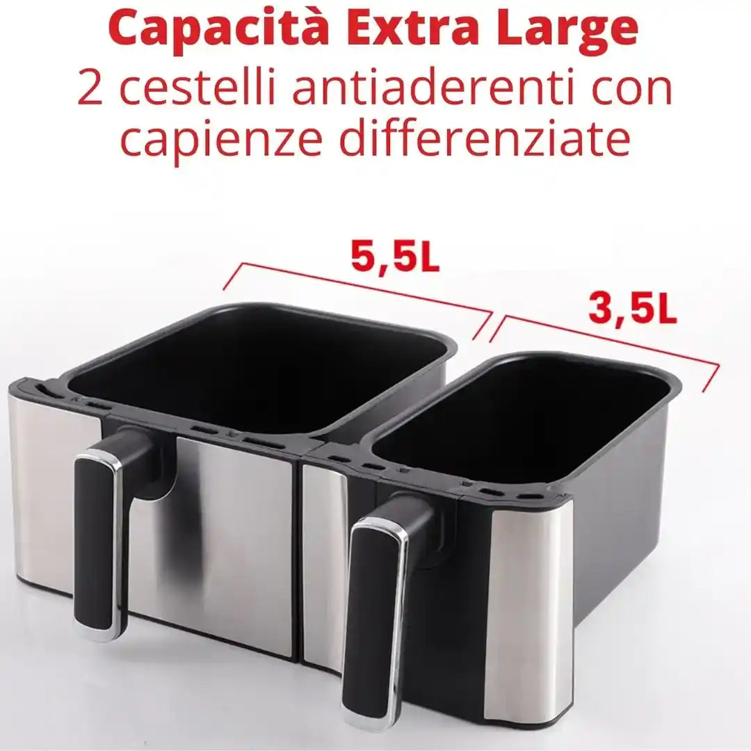 Friggitrice ad Aria 2 cestelli