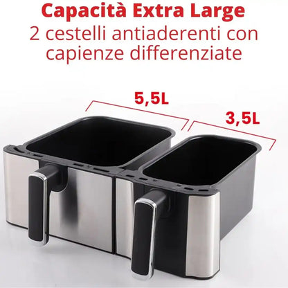 Friggitrice ad Aria 2 cestelli