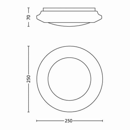 Plafoniera in Metallo a 4 Led "CINNABAR" | PHILIPS