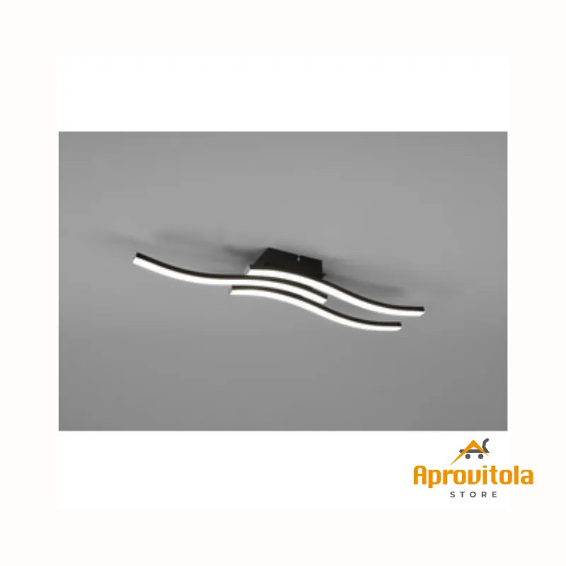 plafoniera nera 3 led
