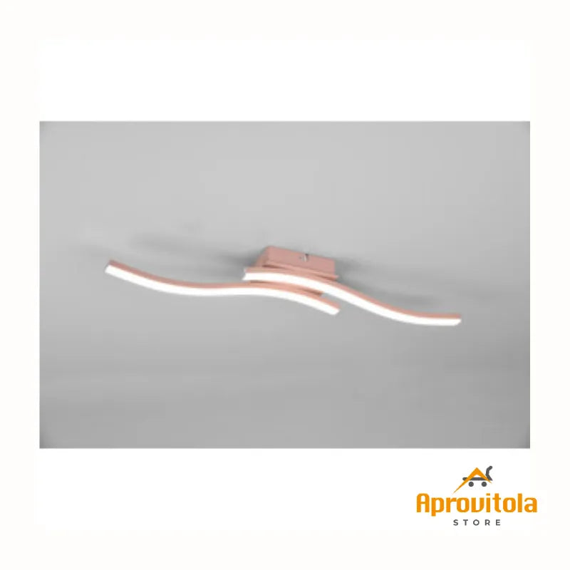 plafoniera oro rosa 2 led