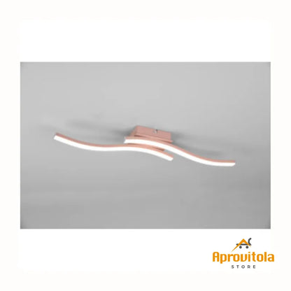 plafoniera oro rosa 2 led