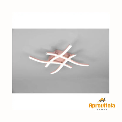 plafoniera oro rosa 4 led