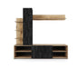 Parete attrezzata legno ardesia