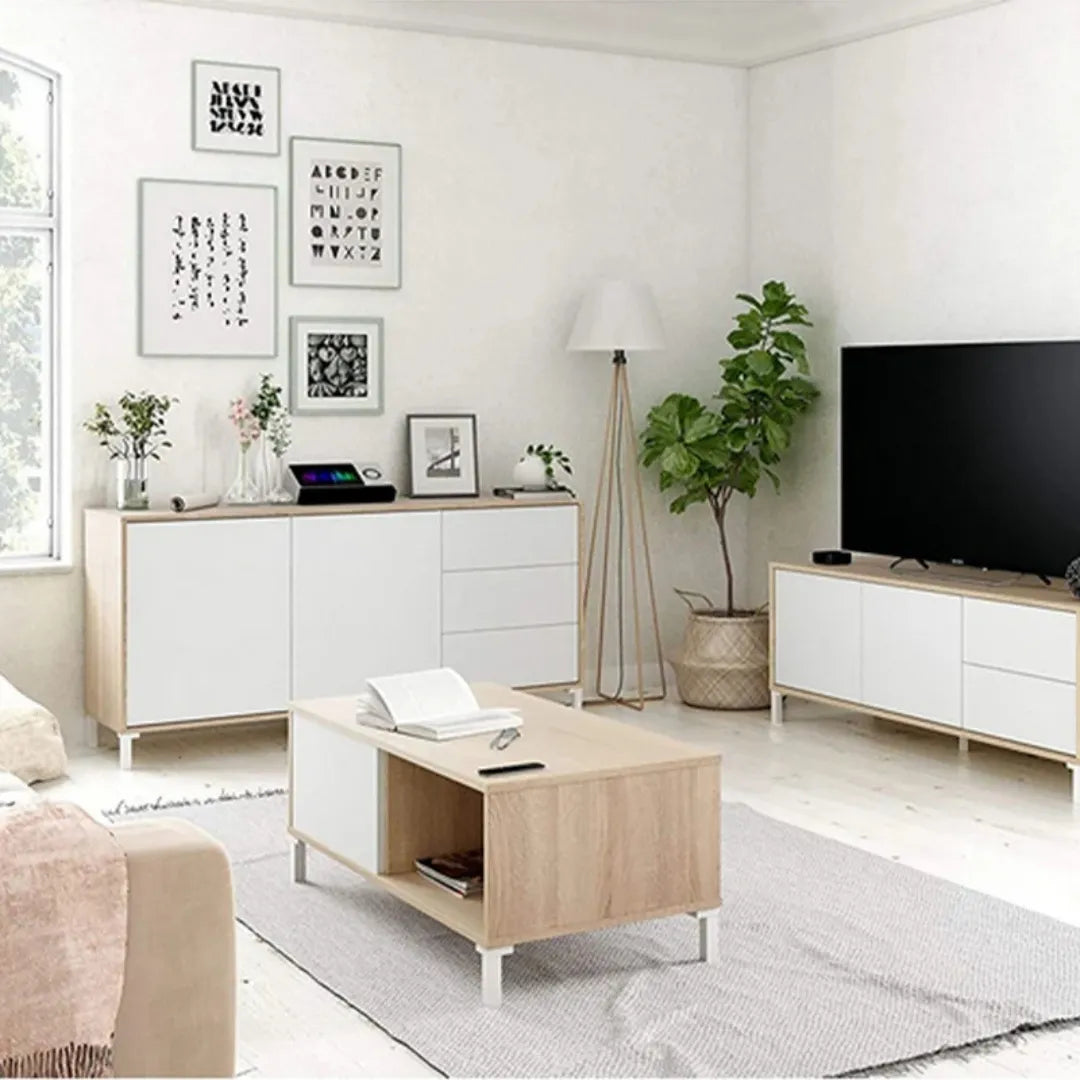 Credenza 2 Ante 3 Cassetti