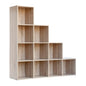 Libreria da salone 10 vani rovere CUBO