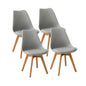 Sedia con gambe in legno
