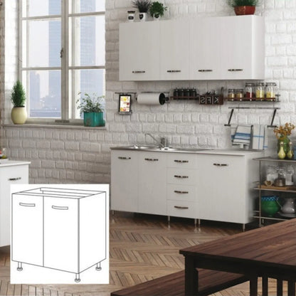 Sottolavello cucina 2 ante 2 ripiani