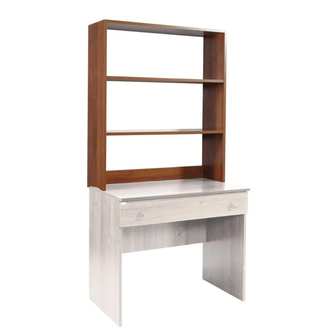 libreria per scrivania colore noce
