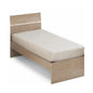 Letto con testiera in legno con dogh