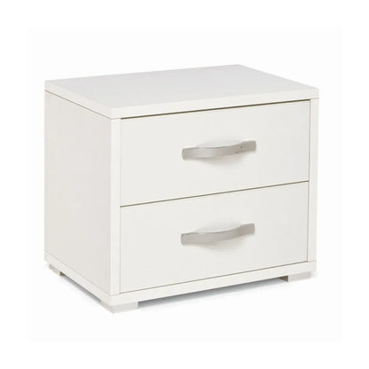 comodino 2 cassetti colore bianco