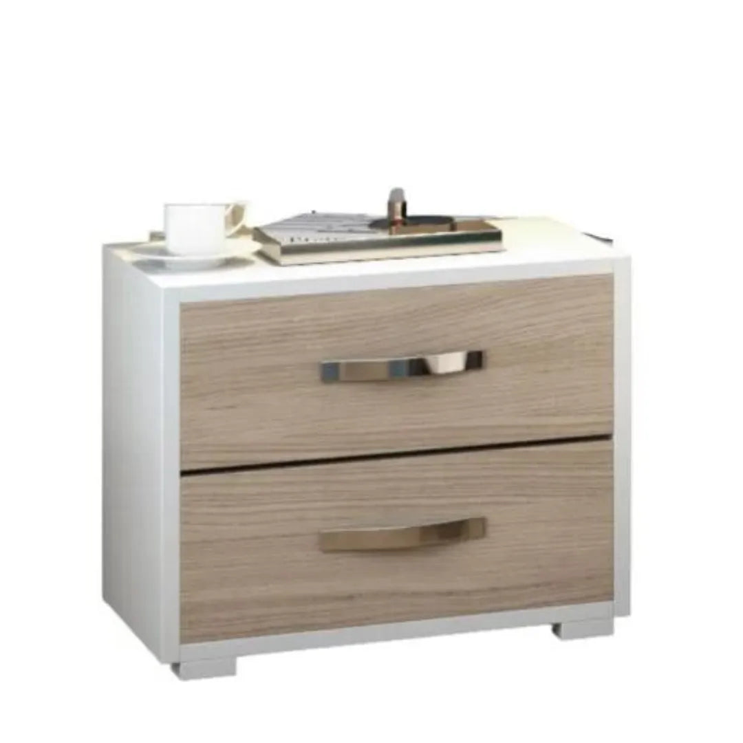 comodino 2 cassetti colore olmo