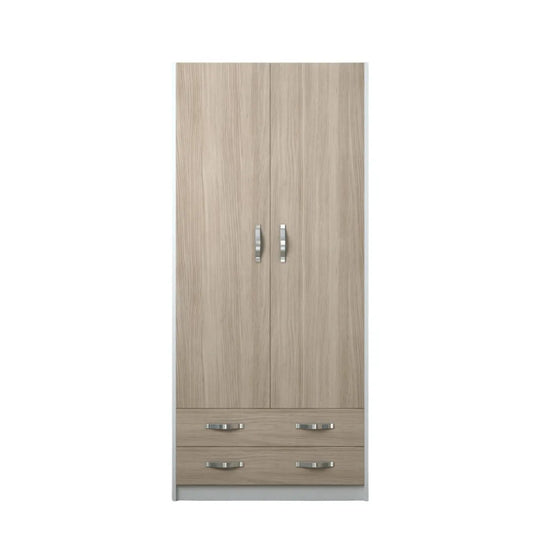 Armadio 2 ante e cassetti colore legno