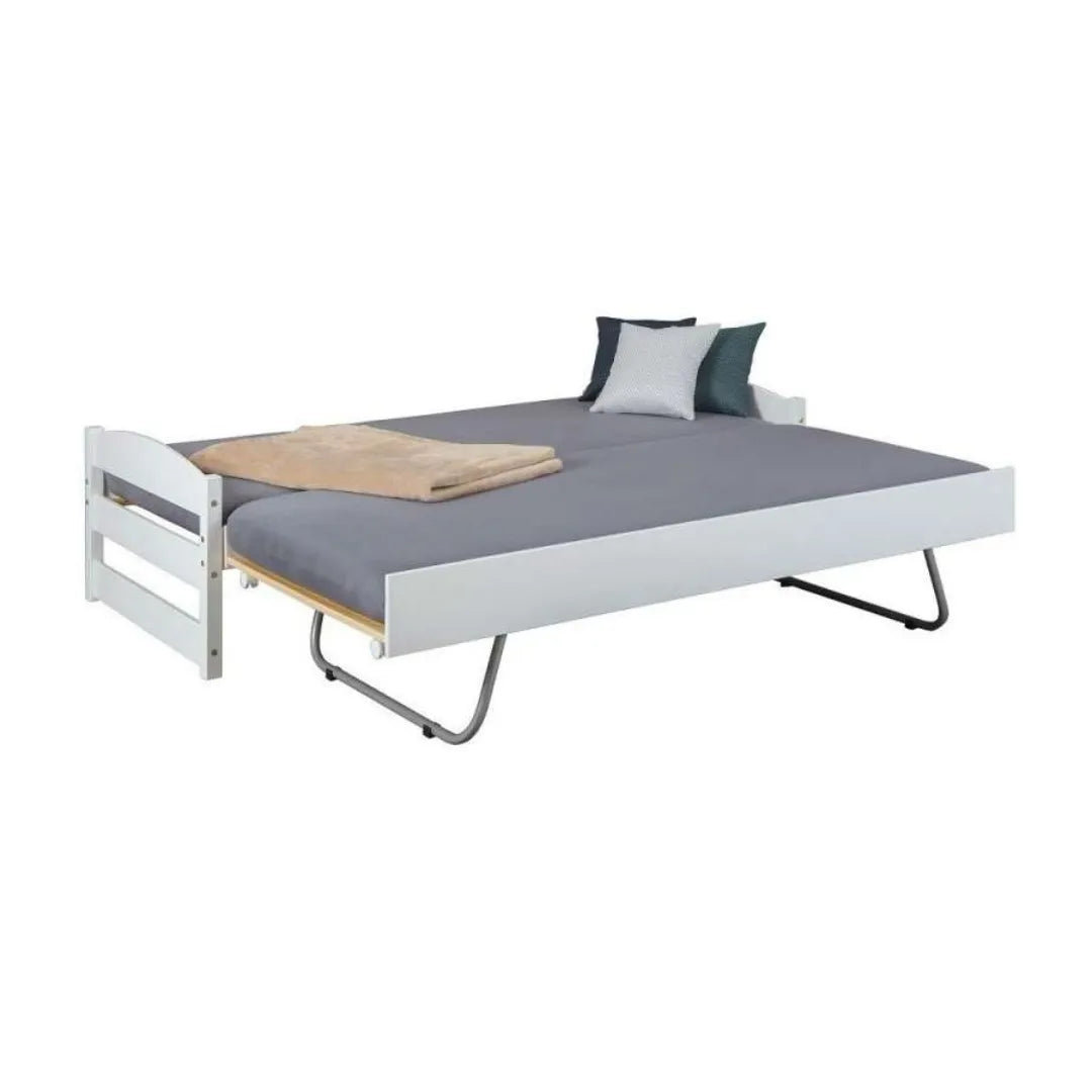 Letto estraibile con struttura in legno