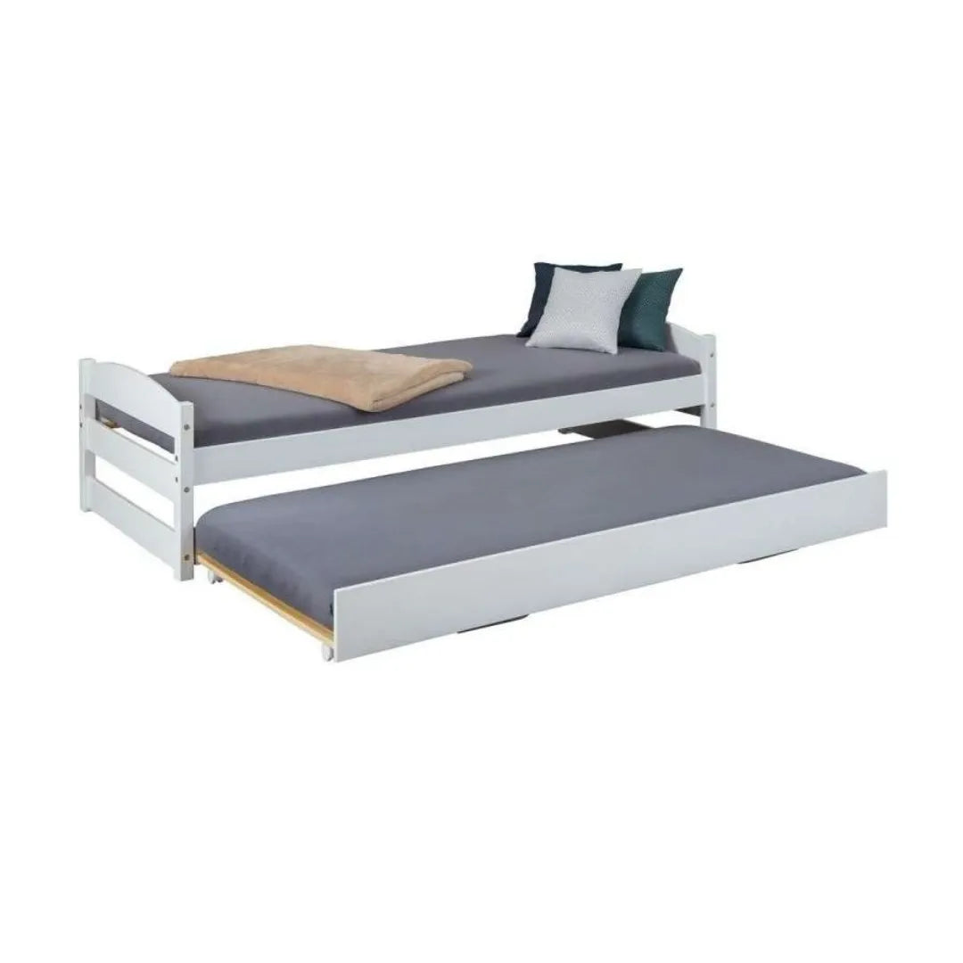 Letto estraibile con struttura in legno