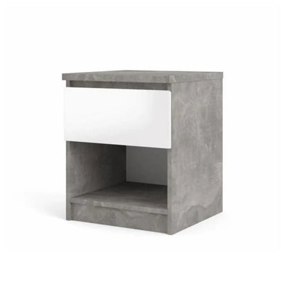Comodino 1 Cassetto bianco
