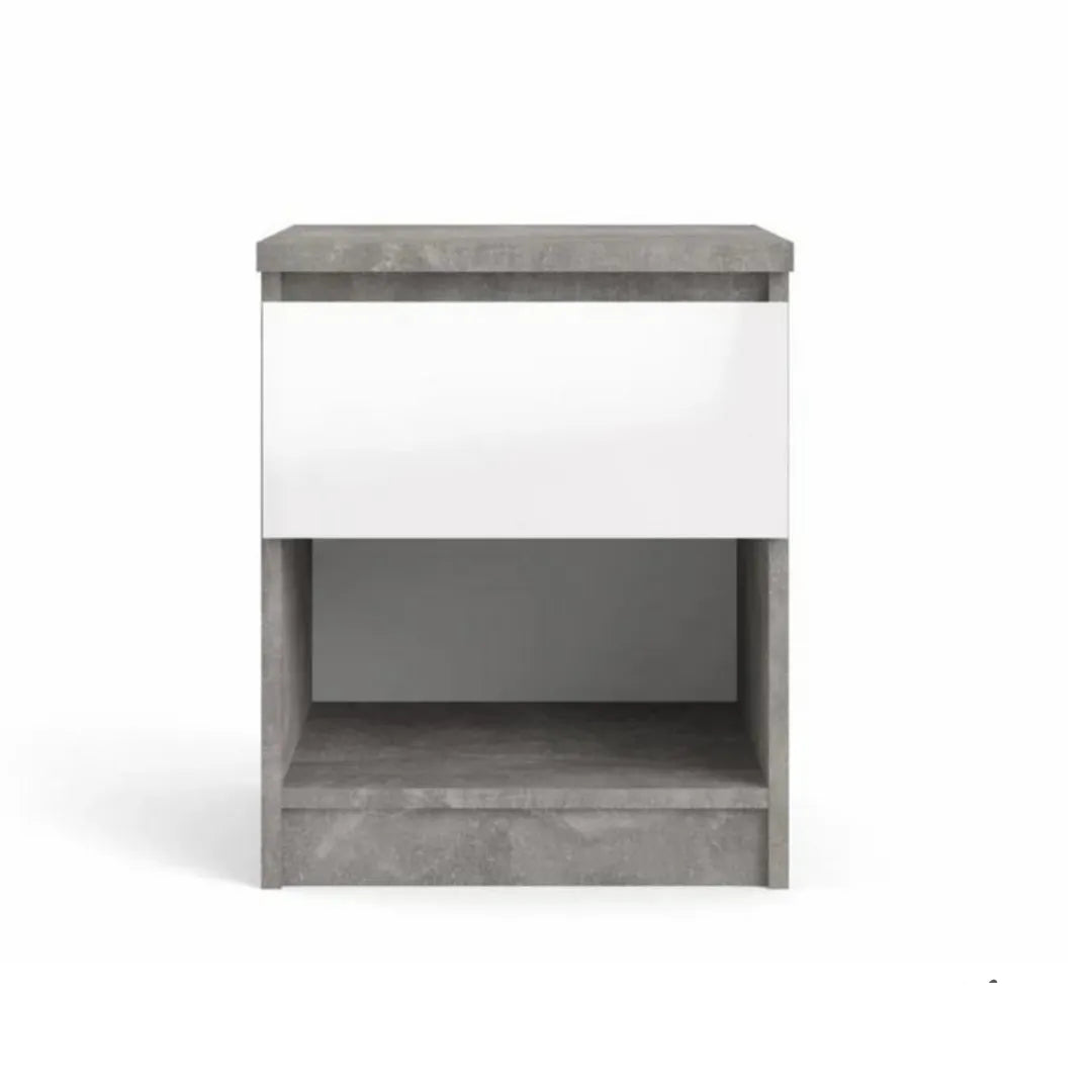 Comodino 1 Cassetto bianco