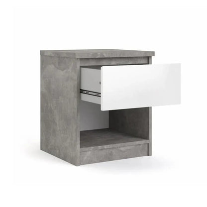 Comodino 1 Cassetto bianco
