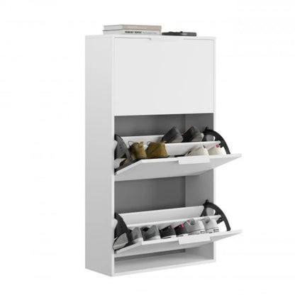 Scarpiera 3 ribalte colore bianco