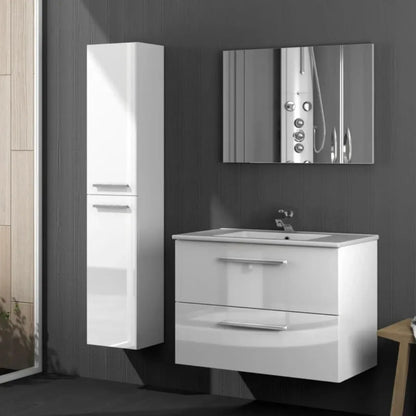 Mobile da bagno sospeso con specchio