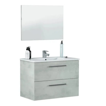 Mobile da bagno sospeso con specchio