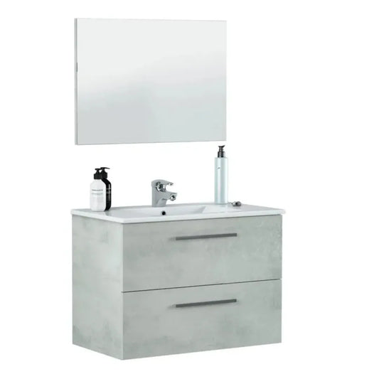 Mobile da bagno sospeso con specchio