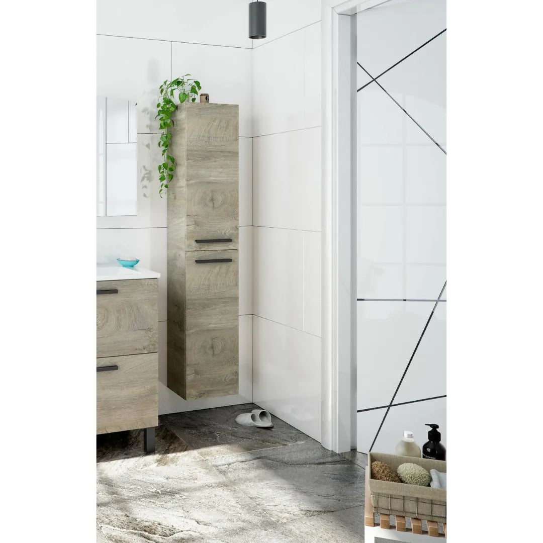 Mobile da bagno sospeso a colonna