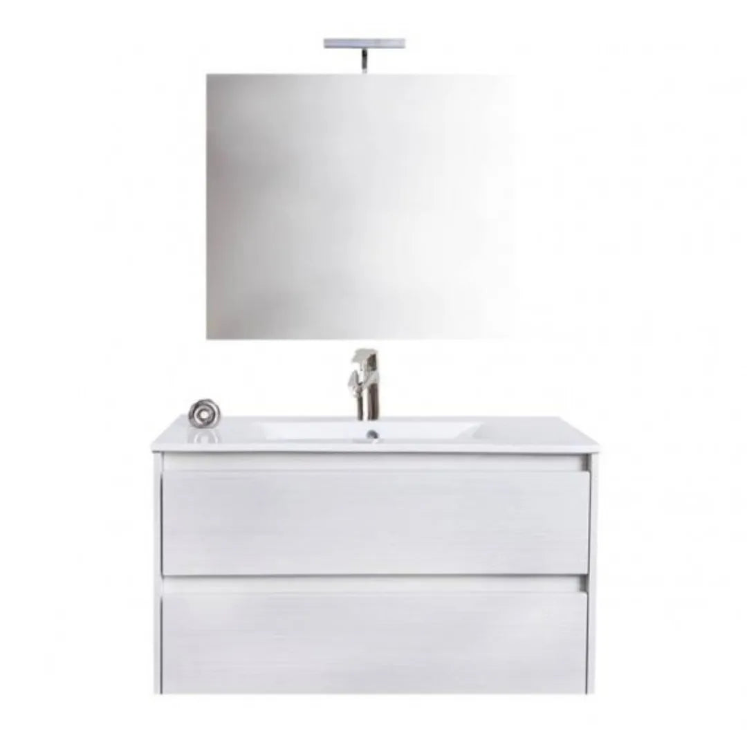 Mobile da bagno sospeso con specchio