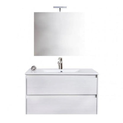 Mobile da bagno sospeso con specchio