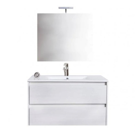 Mobile da bagno sospeso con specchio