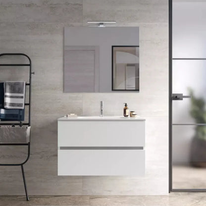 Mobile da bagno sospeso con specchio