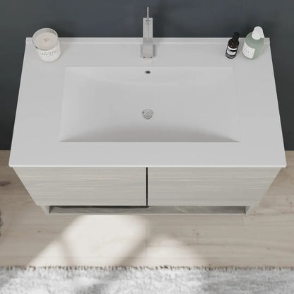 Mobile da bagno sospeso con specchio