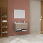 Mobile da bagno sospeso con specchio