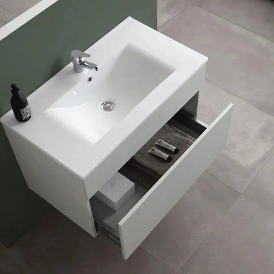 Mobile da bagno sospeso con specchio