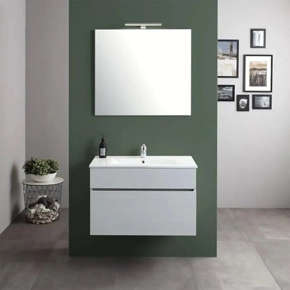 Mobile da bagno sospeso con specchio