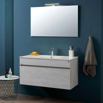 Mobile da bagno sospeso con specchio