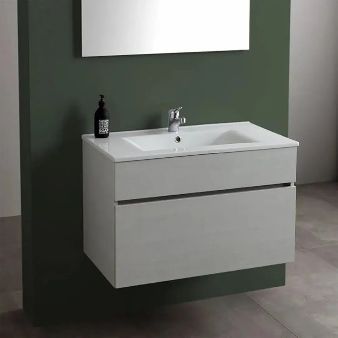 Mobile da bagno sospeso con specchio