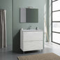 Mobile da bagno 2 cassetti con specchio