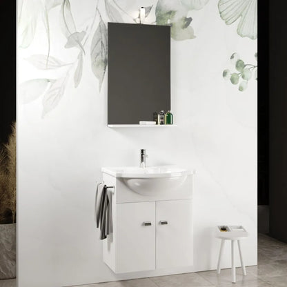 Mobile da bagno sospeso con specchio