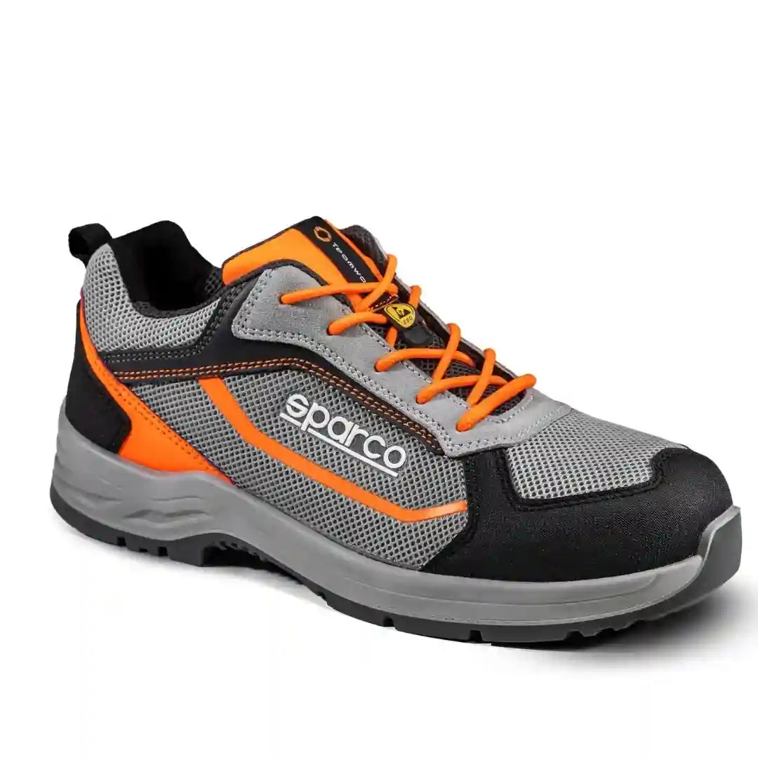 Scarpe Antinfortunistiche Pato grigie nere e arancio