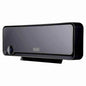 Termoventilatore a parete nero con display digitale