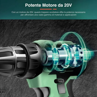 Trapano Avvitatore A Percussione Cordless