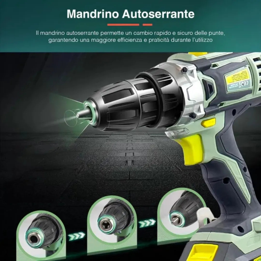 Trapano Avvitatore A Percussione Cordless